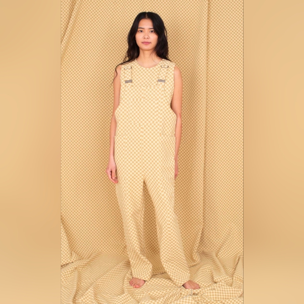 Ilana Kohn Yellow Checkered Jumpsuit